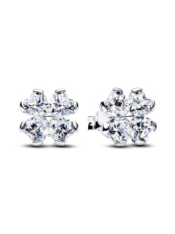 Pandora Sparkling Lucky Clover Stud Earrings