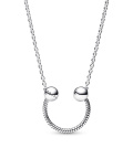 Pandora Moments U-Form Charm-Anhänger Halskette