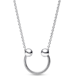 Pandora Moments U-Form Charm-Anhänger Halskette