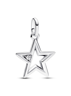 Pandora ME Funkelnder Stern Medaillon-Charm