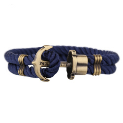 Paul Hewitt Armband Anker in blauem Nylon