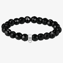 Thomas Sabo Armband Charm-Armband Obsidian