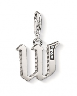 Thomas Sabo Charm Club Buchstabe W mit Zirkonias