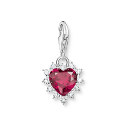 Thomas Sabo As We Love Charm-Anhänger Herz mit rotem Stein