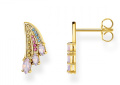 Thomas Sabo Ohrstecker Bunter Kolibri Flügel Gold