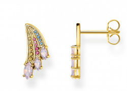 Thomas Sabo Ohrstecker Bunter Kolibri Flügel Gold