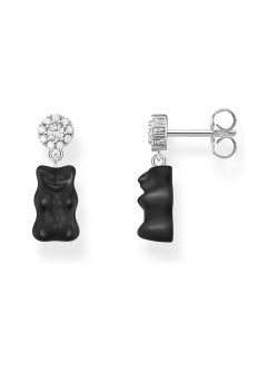 Thomas Sabo Ohrstecker mit schwarzen Goldbären Silber Thomas Sabo Ohrstecker mit schwarzen Goldbären Silber