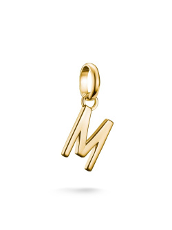 Thomas Sabo Charm-Anhänger Buchstabe M Connect vergoldet