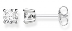 Thomas Sabo Ohrstecker Solitär Weiss