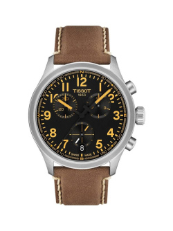Tissot Chrono L Schwarz/ Hellbraun