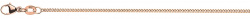 Collier Panzer Geschliffen Rotgold 750