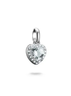 Thomas Sabo Charm-Anhänger Herz mit Steinen Connect Silber Thomas Sabo Charm-Anhänger Herz mit Steinen Connect Silber