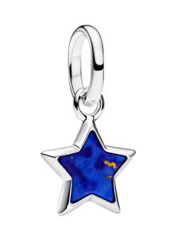Blauer Stern Mini-Charm-Anhänger
