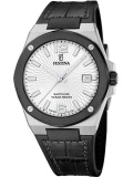 Festina Swiss Vallée Date Silbrig / Schwarz