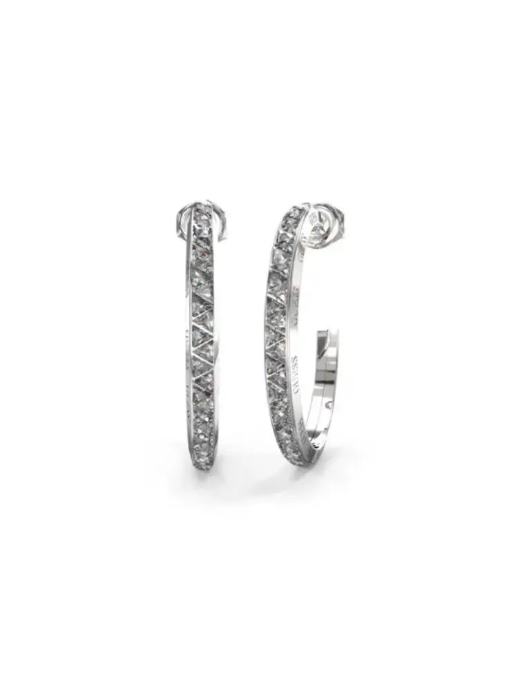 Guess Creolen Trinity Silber