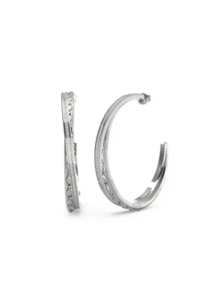 Guess Halbcreolen Stylish Silber